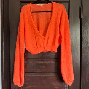 Second Female Perla Cardigan in Orange, Size L